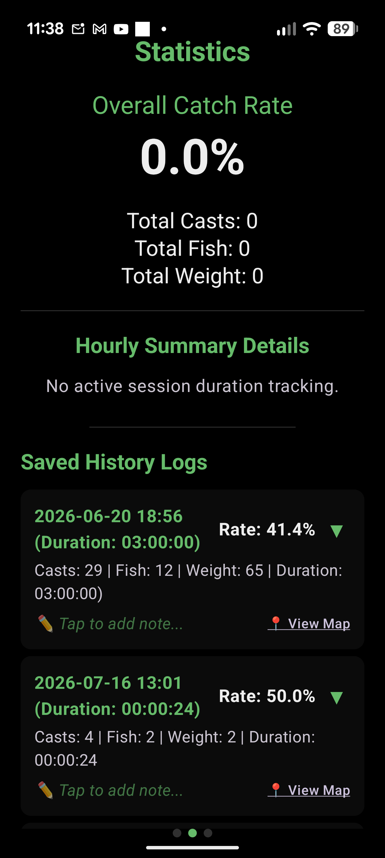 Fish-O-Meter App Screen 3